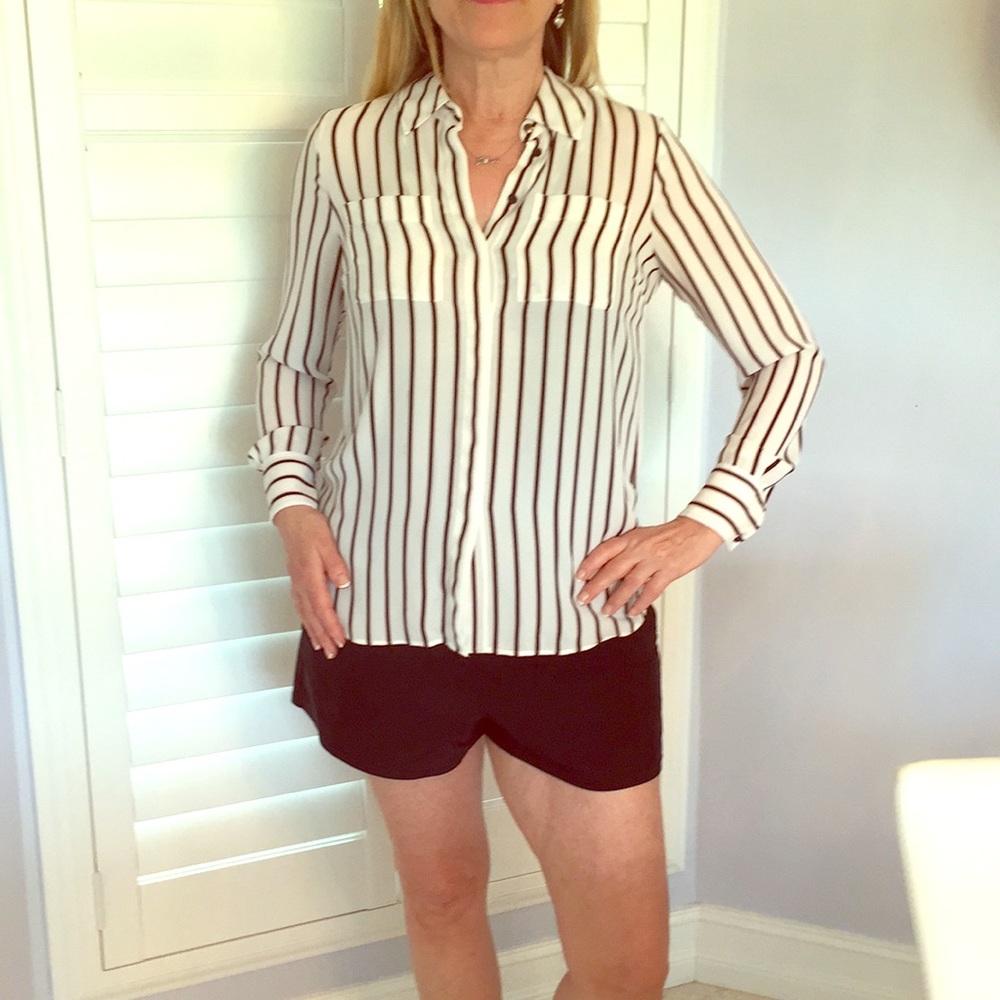 Beautiful button down Blouse striped